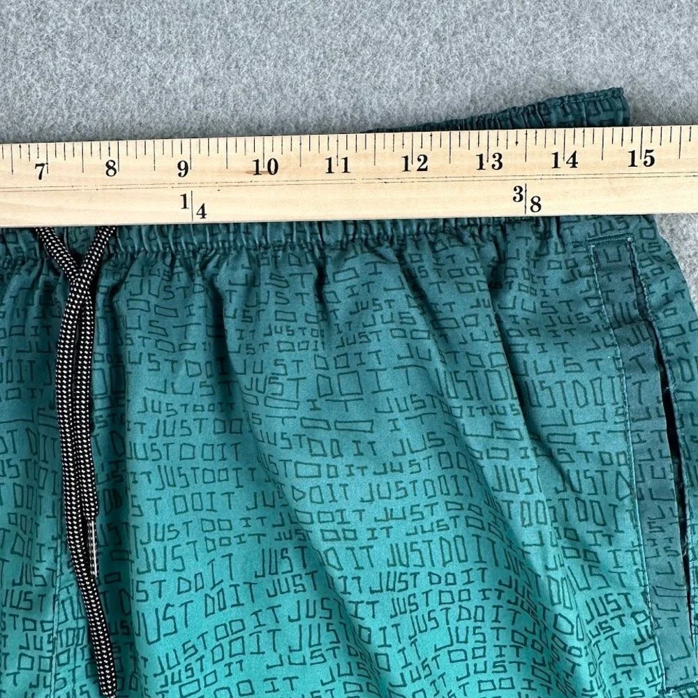 Nike Mens Ombre Swim Trunks Teal Green Pink Board Shorts Just Do It Size‎ Large